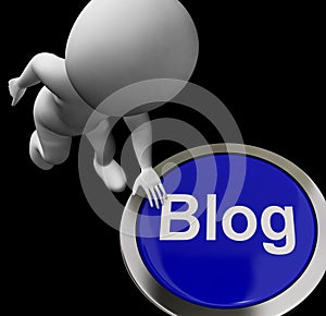 Blog Button For Blogger Or Blogging Web Sites