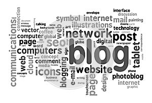 Blog concept word cloud