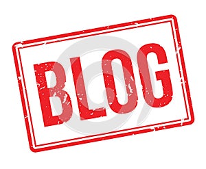 Blog rubber stamp