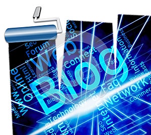 Blog Site Represents Www Weblog And Searching photo