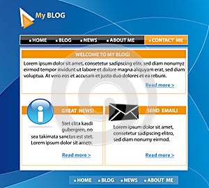 Blog template design