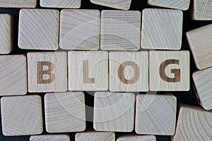 BLOG, weblog, discussion or write information on website concept photo