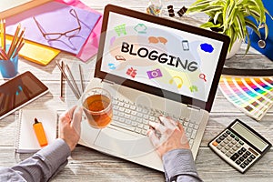Blog Weblog Media Digital Dictionary Online Concept