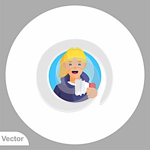 Blogger vector icon sign symbol