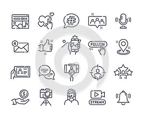 Blogging icon collection