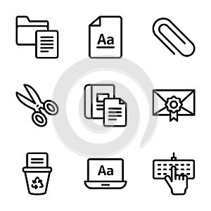 Copywriting Line Icons Pack