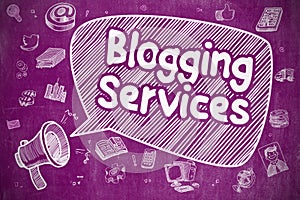 Blogging Services - Business Concept.