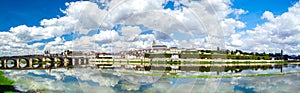 Blois, Loire Valley in France - panorama over river