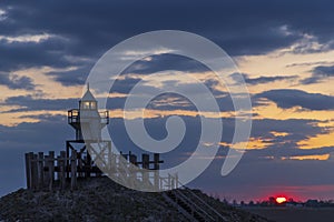 Blokzijl lighthouse, Flevoland, The Netherlands