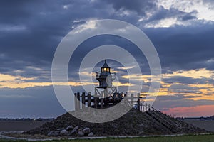 Blokzijl lighthouse, Flevoland, The Netherlands