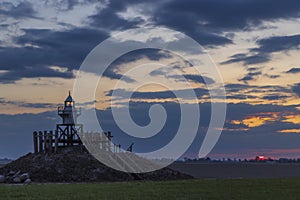 Blokzijl lighthouse, Flevoland, The Netherlands