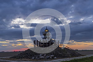 Blokzijl lighthouse, Flevoland, The Netherlands