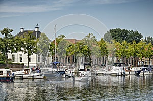 Yachts, trees and houses