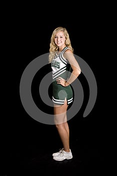 Blond cheerleader photo