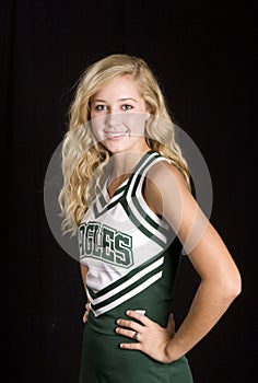 Blond cheerleader photo