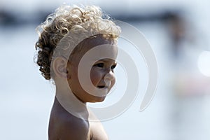 Blond Child with lock