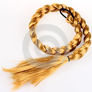 Blond hair braid