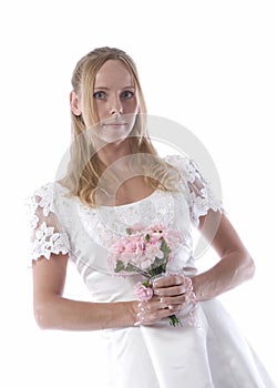 Blond haired young bride