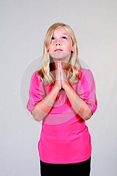 Blond Praying