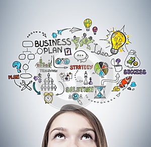 Blond teen s head and business plan