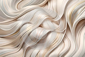 Blond Waves: Abstract Hair Texture Flat Lay for Creative Background