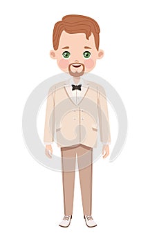 blond wedding housband