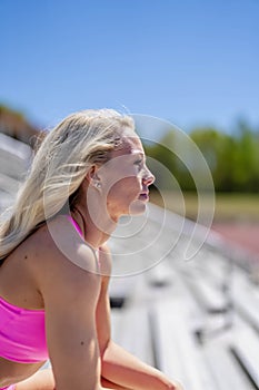 Blonde Beauty: Fitness in the Sun