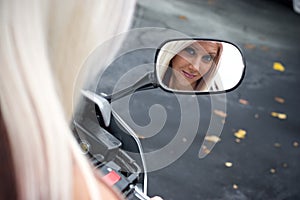 Blonde Biker Girl