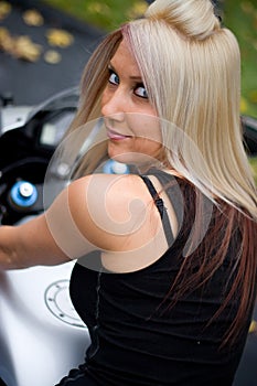 Blonde Biker Girl