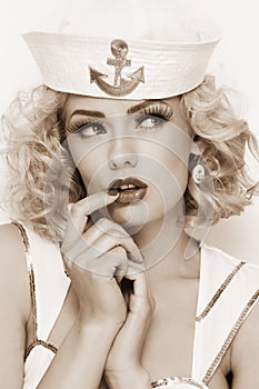 Blonde sailor photo