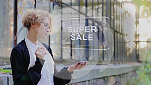 Blonde uses hologram Super sale