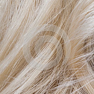 Blonde woman hair background and texture