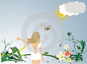 The blondy. The garden