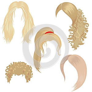 Blondy hair styling