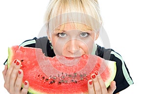 Blondy hold water-melon
