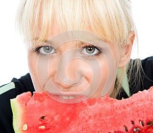 Blondy hold water-melon