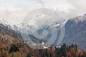 Blons and Rothorn from village St. Gerold