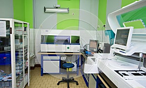 Blood analysis laboratory