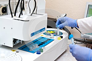 Blood analysis laboratory detail