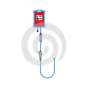 Blood bag vector flat icon donate hospital medical. Donor aid clinic drop red symbol. Plastic container iv emergency help