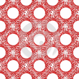 Blood Circles Seamless Pattern