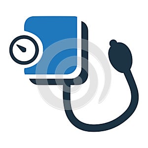 Blood, cuff, pressure icon. Vector illustration