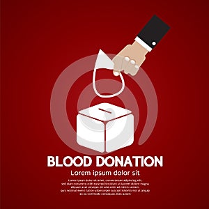 Blood Donation Concept.