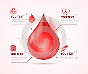 Blood Donation Concept. Vector
