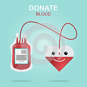 Blood donation design, Save Life and Be a Hero.