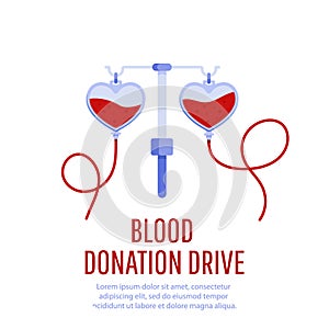 Blood donation drive design poster