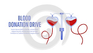 Blood donation drive design poster