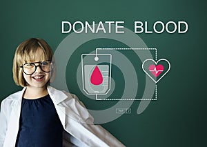 Blood Donation Give Life Transfusion Sharing Concept photo