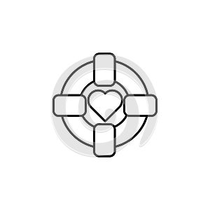blood donation, help icon. Element of blood donation icon. Thin line icon for website design and development, app development