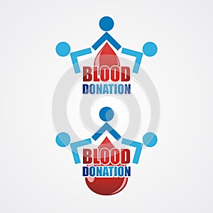 Blood Donation illustration and template vector